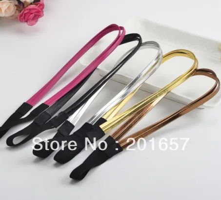 

Wholesale and Retail double leather PU Elastic hairband headband hair accessory party accessory 1pc