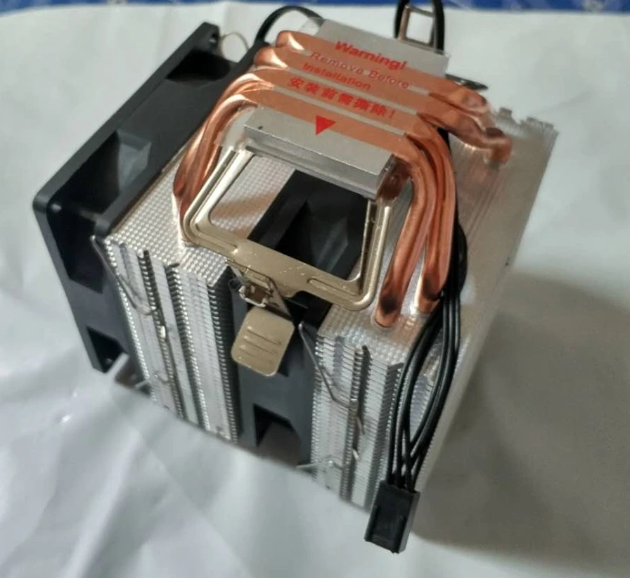 4 6 тепловым стержнем heat pipe Процессор кулер Intel 775/1150/1151/1155/1156/1366 2011 AMD 4pin dual-башня охлаждения 9 см вентилятор светодиодный светильник