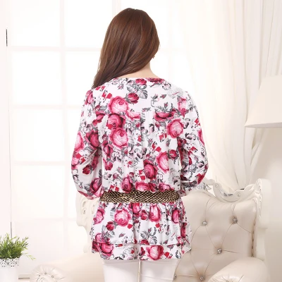 New Spring Autumn Clothing Plus Size Full Sleeve Square Collar Loose Print Cute Women Casual A-line Mini Dress LY669 | Женская одежда