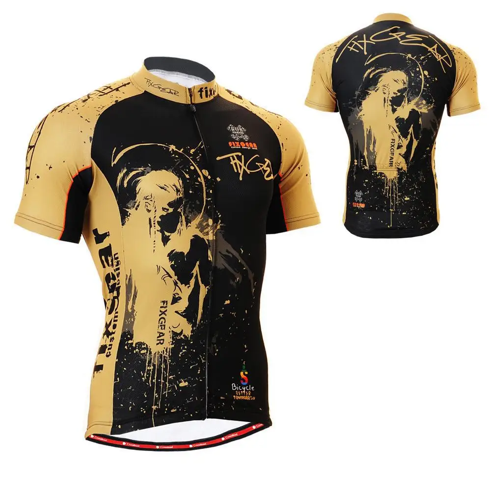 Длинный полный технический график мужские велосипедные майки с коротким рукавом