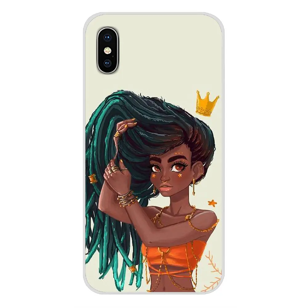 Аксессуары чехлы для телефонов Samsung Galaxy A5 A6S A7 A8 A9S Star J4 J6 J7 J8 Prime Plus 2018 Black Girl MELANIN
