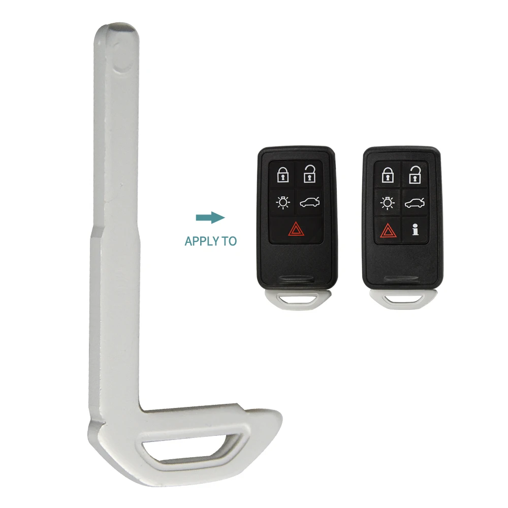 OkeyTech Blank аварийный вставной Key Blade для Volvo S60 V60 S80 XC70 XC60 V70 2008 2017|Ключ от авто| |
