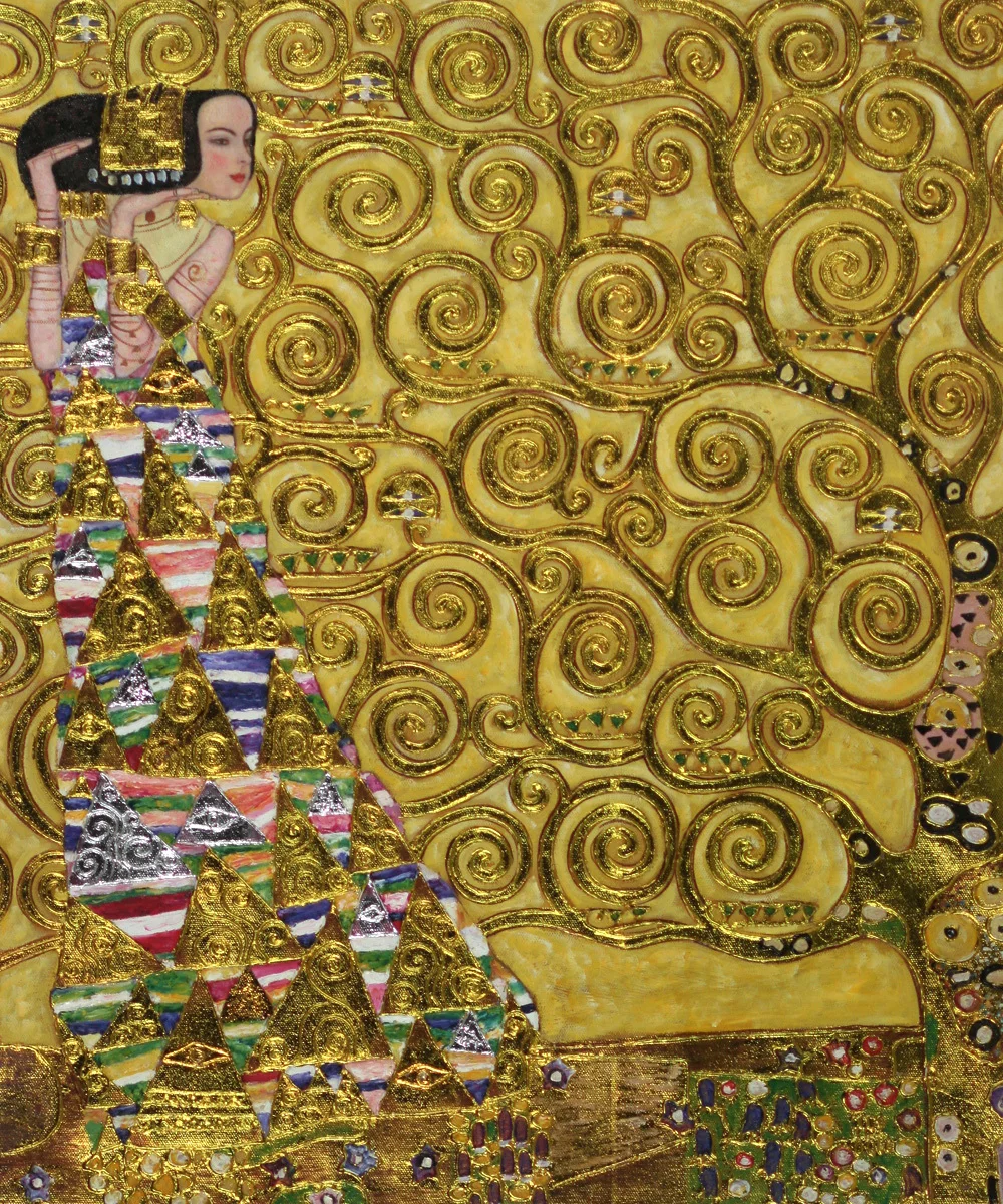 Абстрактные картины ручной работы на холсте Густав Климт Масляная Живопись