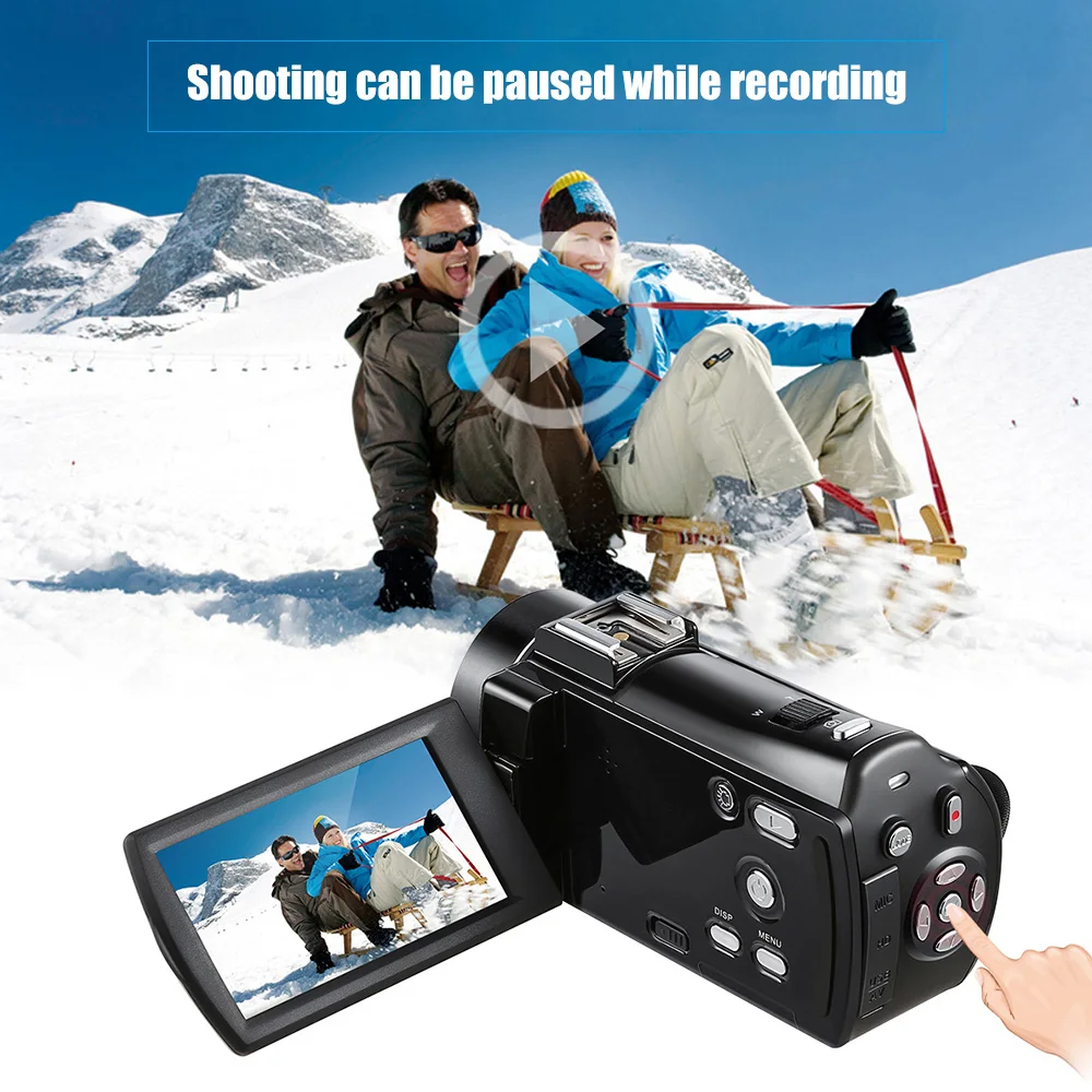 Andoer HDV V7 PLUS 1080P Full HD 24MP Портативная Домашняя Цифровая видеокамера с дистанционным