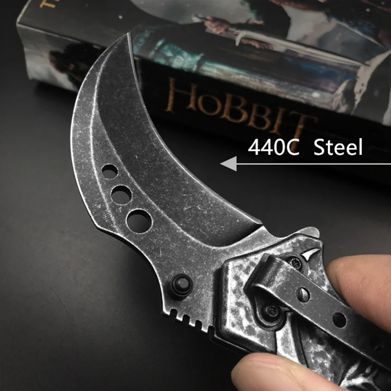 Карманный нож жнец смерти 3D гравировка Танто Складной нож Тактический охотничий Karambit коготь ножи Высокое качество Коллекция Рэмбо нож s