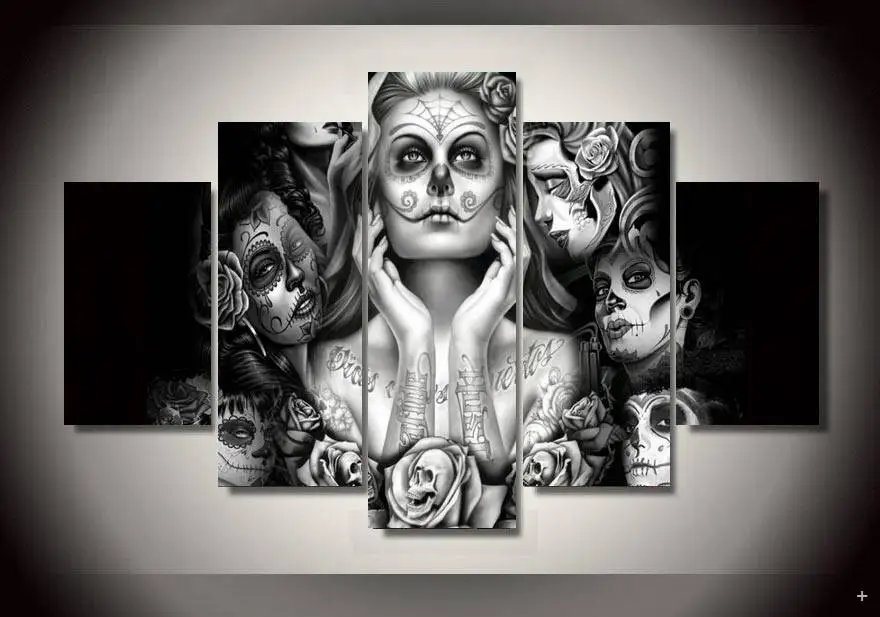 5 панелей рисунок водопада на холсте Настенная картина украшение дома гостиная