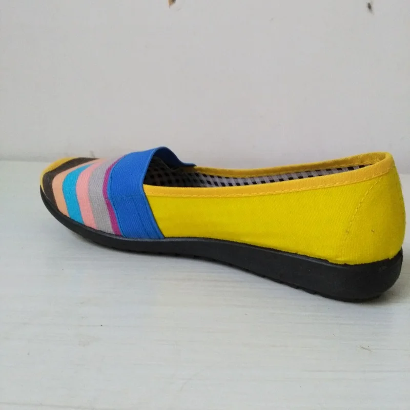 Женские балетки на плоской подошве тканевые Лоферы для работы беременных