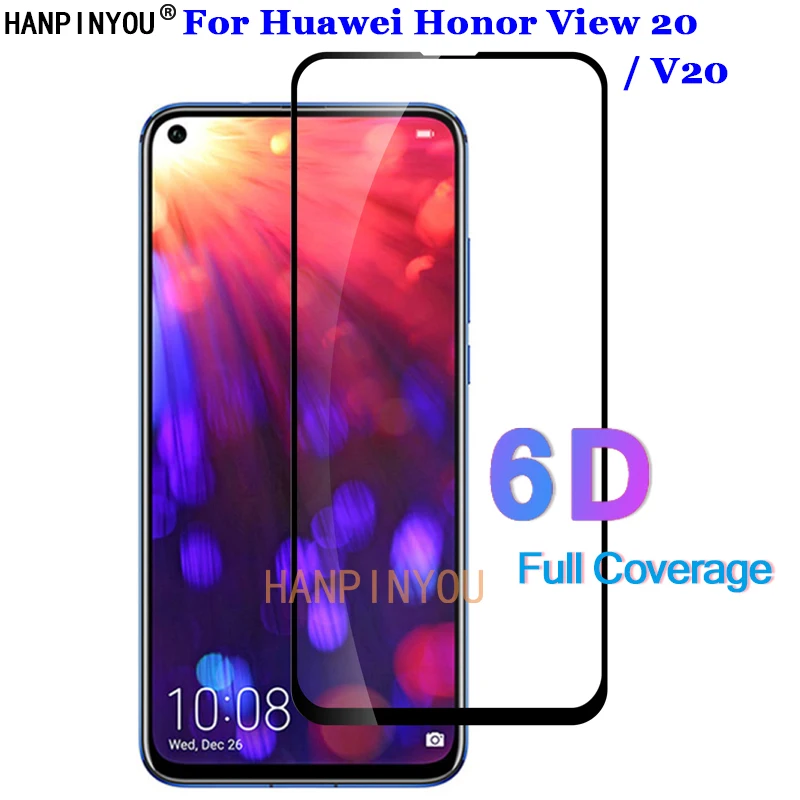 Для Huawei Honor View 20 / V20 6 4 &quot6D 5D 9D полное покрытие клеем закаленное стекло 9H Премиум