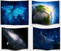 fantasy mystery universe stars starry sky fabric decorative wall hanging tapestry decor polyester curtain table cover home usage
