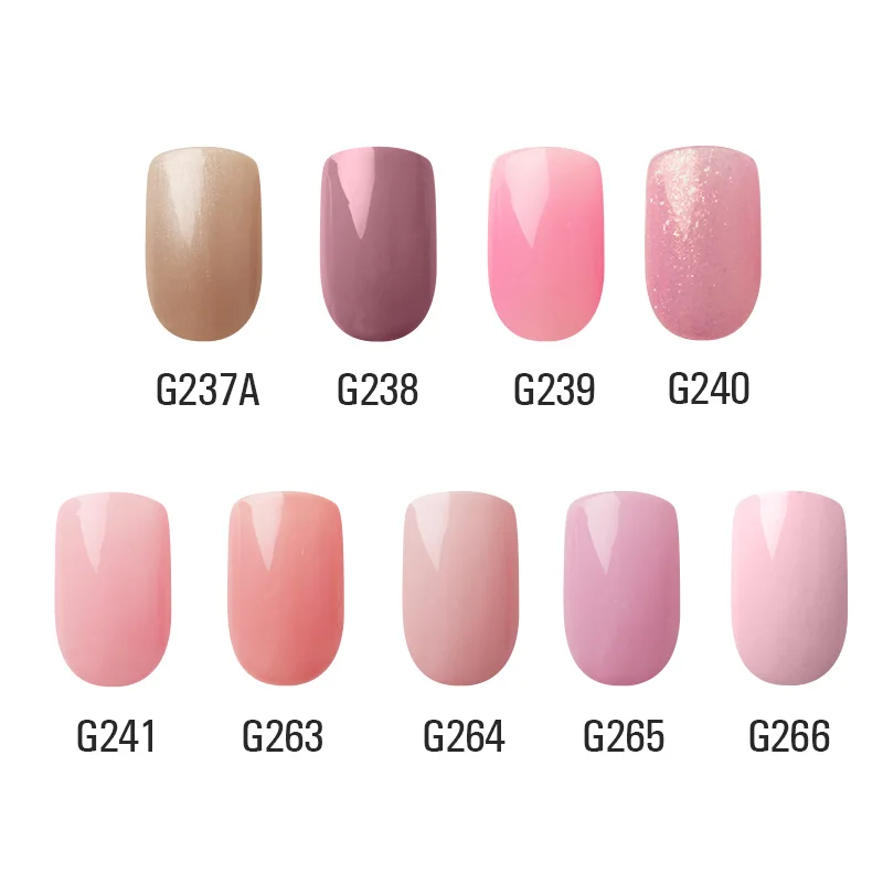 Lucky color Nude УФ гель лак для ногтей розовый долговечный замачиваемый светодиодный лак для маникюра красоты DIY гель лак для ногтей Инструменты 9 цветов 10 мл