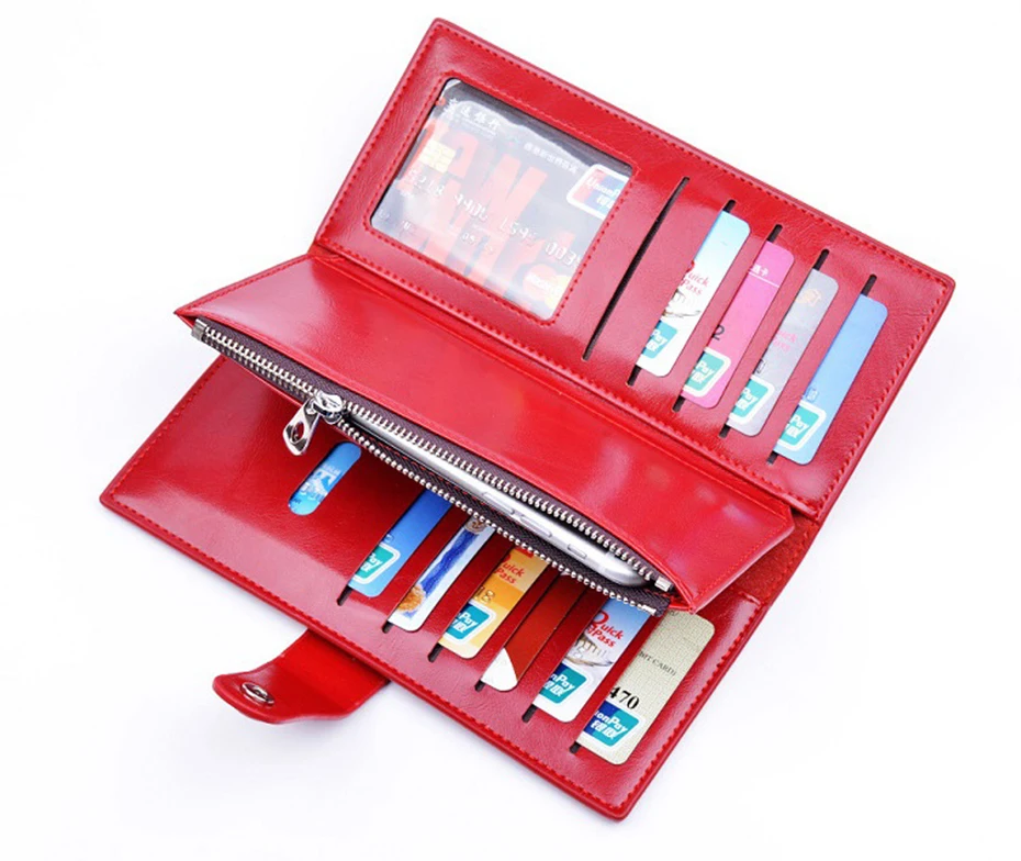 Women Wallet Leather Bag Female Purse Long Multifunction Wallet Phone Holder Wemen Cards Coins Purse Female Clutch Money Pocket