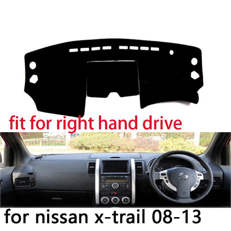 

Для Nissan X-Trail X Trail T31 2008-2013 правый и левый руль, чехол для приборной панели автомобиля, коврик, абажур, подушка, ковры, аксессуары