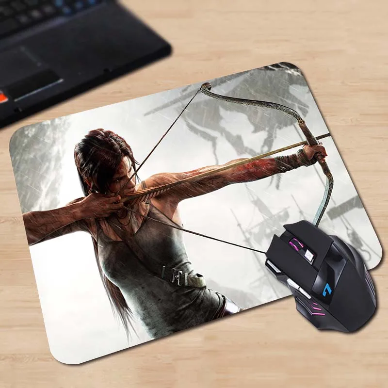 Babaite laracroft с арбалетом tomb raider Лидер продаж Коврик для компьютерной мыши коврики для игровой мыши 18*22 см и 25*29 см