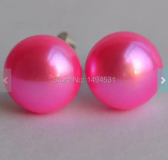 Рождественский подарок ювелирных изделий серьги-гвоздики Серьги с жемчугом AAA 8-8