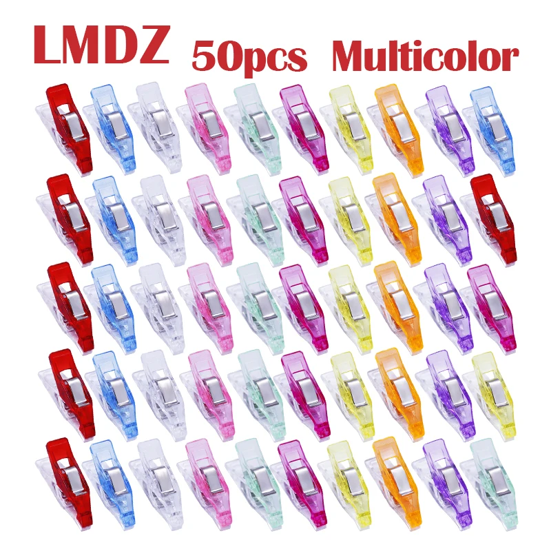Мини зажимы для шитья LMDZ 50 шт. блинов многофункциональные Разноцветные