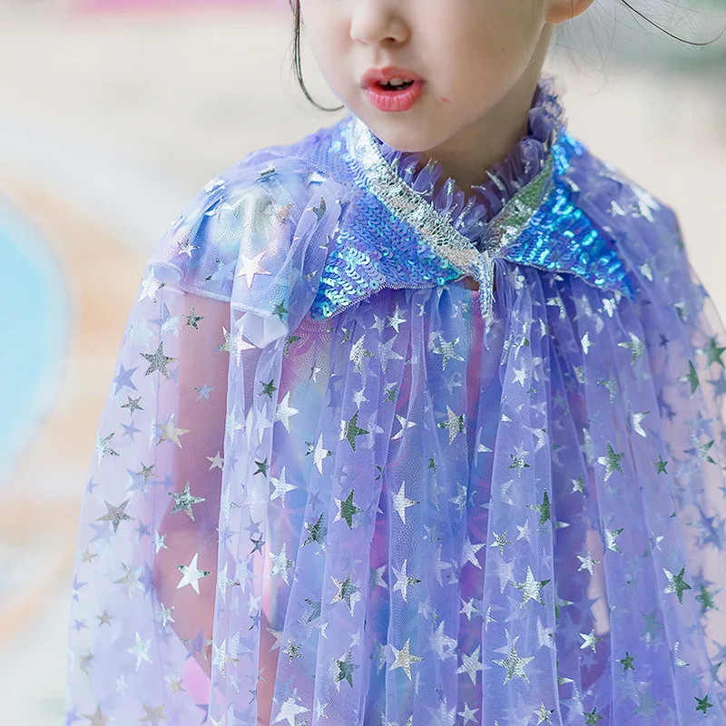 Детский костюм с изображением сказочной Феи для девочек Шаль летние фантазии