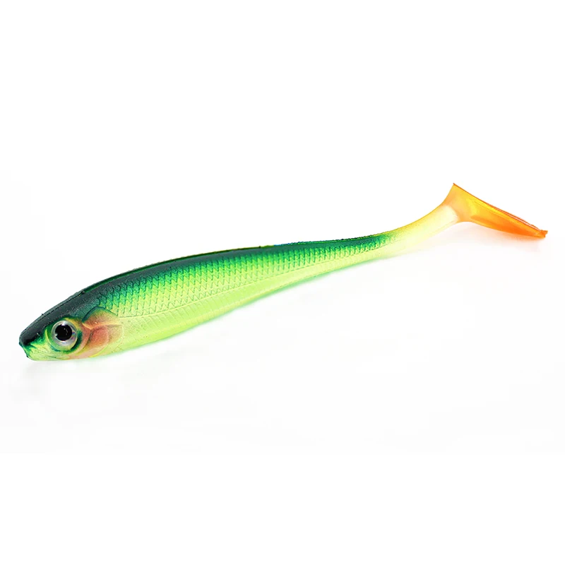 Amlucas 5pcs/lot Soft Fishing Lure T Tail Grub isca artificial9.5cm 5.1g Chest Open Swimbait Silicone Bait Tackle | Спорт и