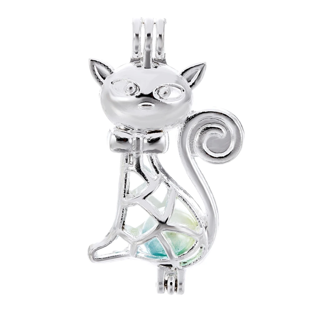 10 шт. Серебряный грациозный Кот жемчужная клетка для изготовления ювелирных