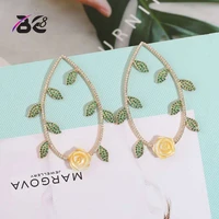 be 8 big luxury aaa cz leaf design stud earrings cz stone statement earings for women jewelry pendientes mujer moda e702