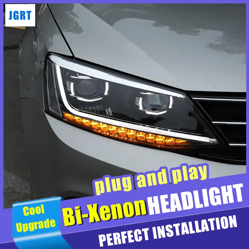 Автомобильный Стайлинг для VW Jetta фары 2012-2018 MK6 светодиодный фар HID комплект