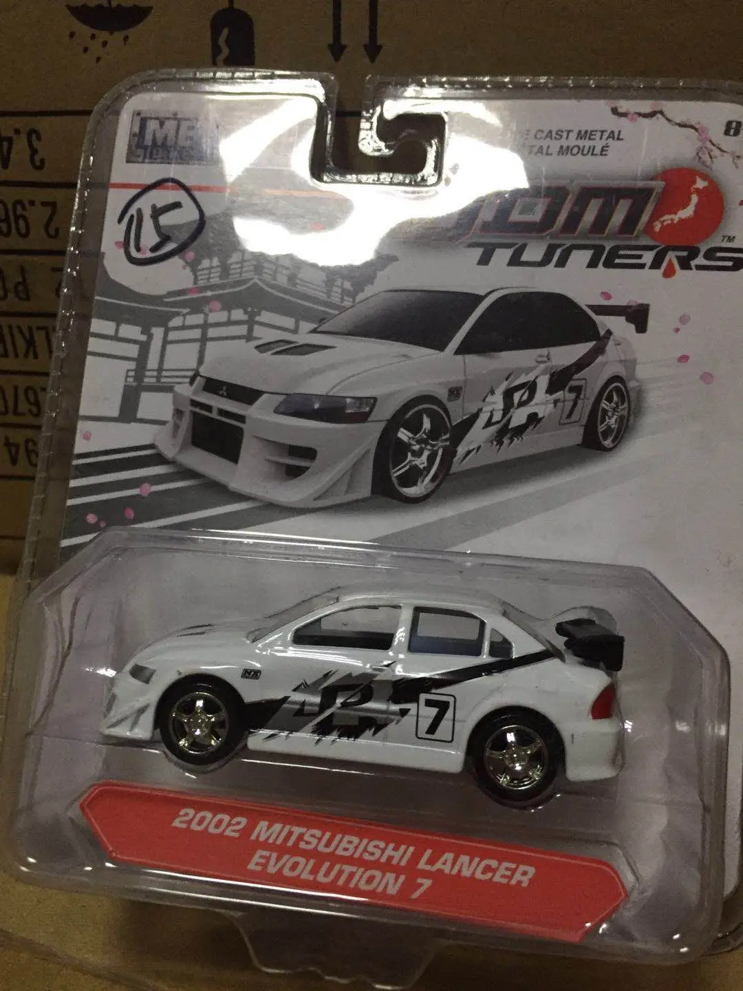 Игрушечный автомобиль Ja da 1:64 2002 Mitsu bishi Lancer EVO7 JDM из сплава игрушечные машинки для