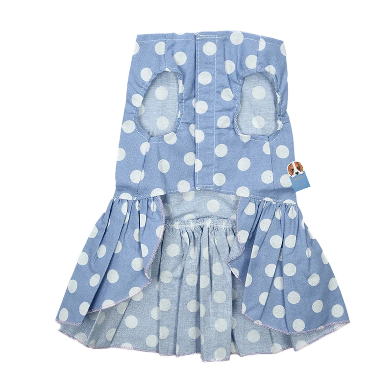 Супер милые пушистые платья в горошек для собак юбка принцессы одежда домашних
