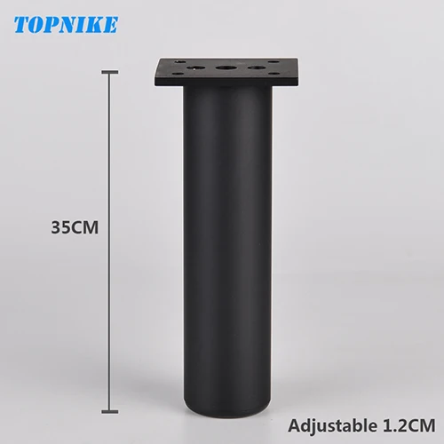 35CM(38x350mm) TOPNIKE 4 штуки черный настраиваемый по высоте кухонный шкаф для ног SupACport кровать для ног регулируемые ножки для ТВ шкафа алюминиевый сплав - Цвет: 35CM(38x350mm)