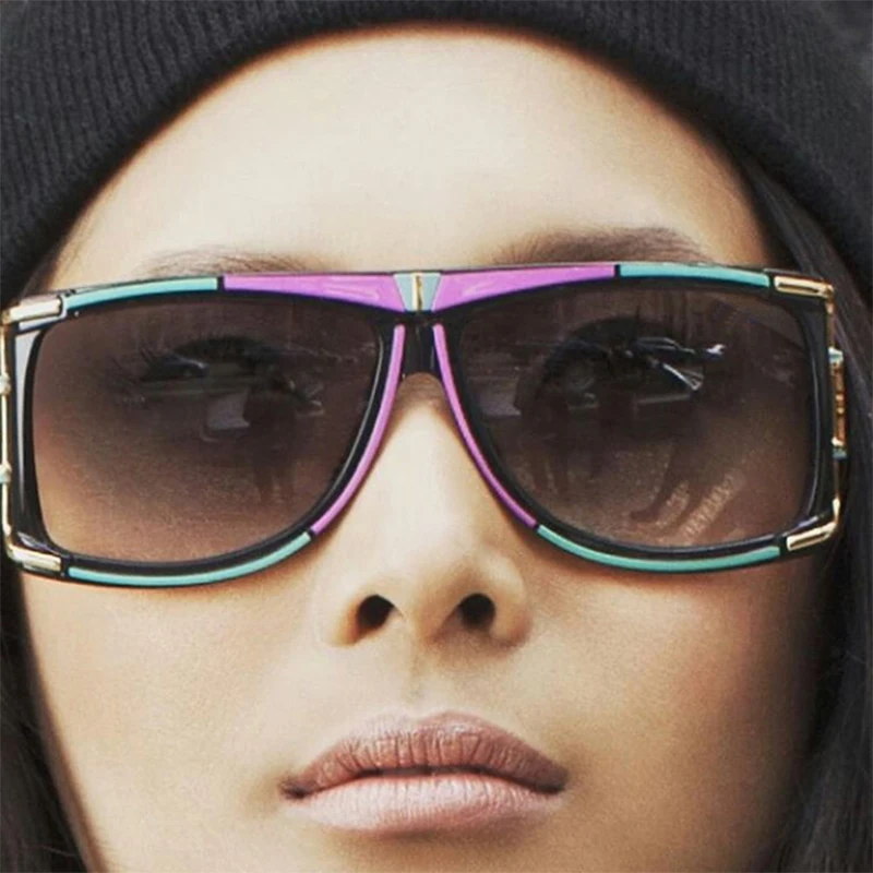 Винтажные очки оверсайз роскошные женские и мужские с прозрачными линзами из