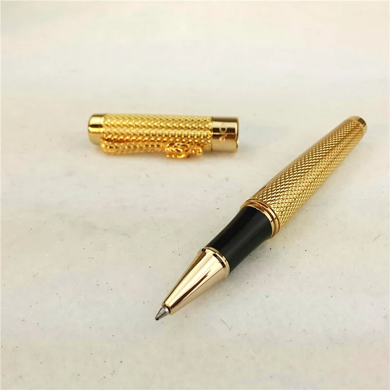 1 шт./лот JINHAO 1200 шариковая ручка 2 цвета Золотой/Серебряный Золотой зажим для ручки