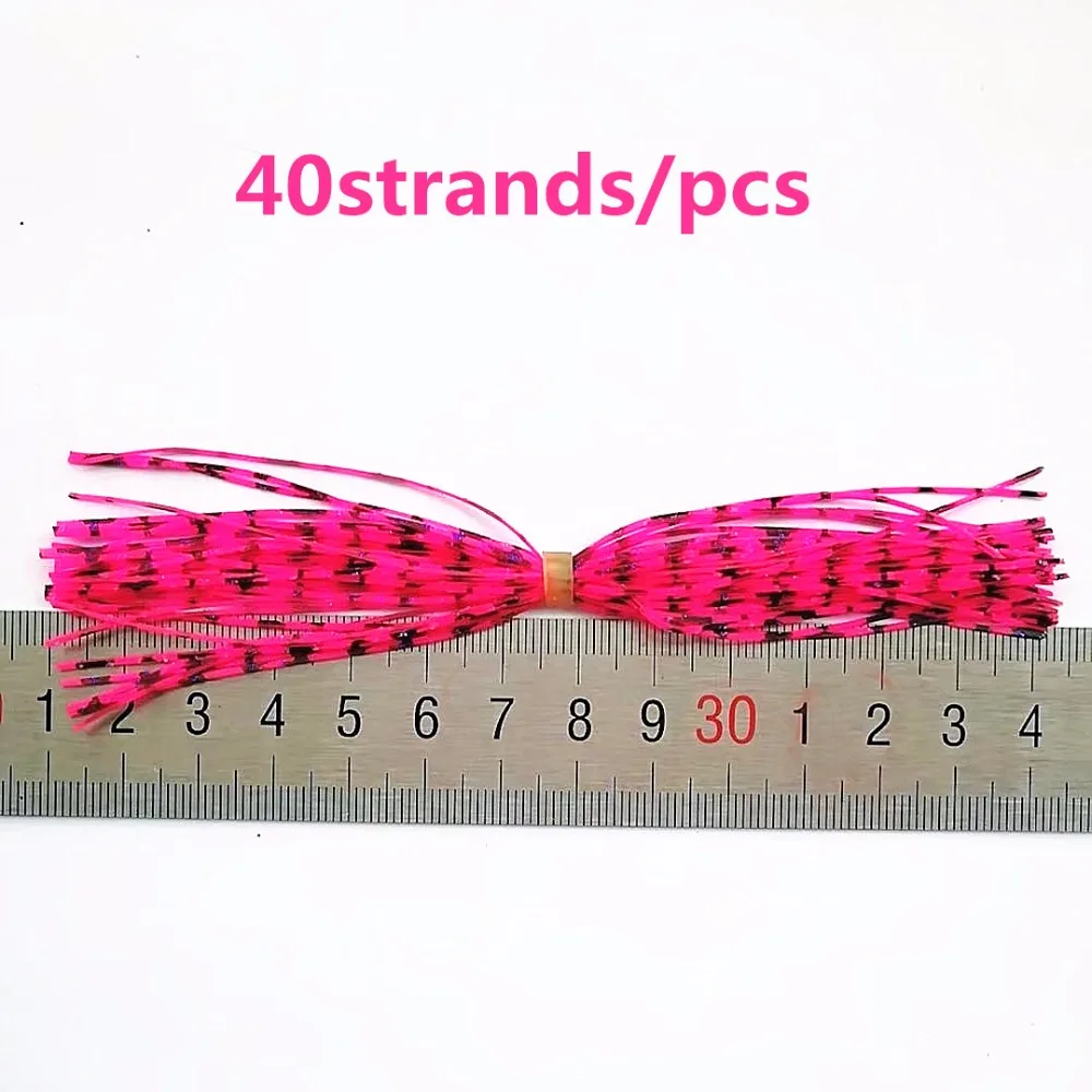 

50 Bundles 13cm Length Fly Tying Rubber Threads Skirts Silicone Straps for Flies Lure Beard wire Making---25