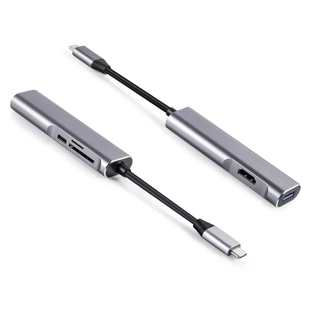 Адаптер USB Type C для HDMI 4K 5 Гбит/с 3 0 кардридер TF SD Thunderbolt адаптер режима Dex MacBook Air Pro