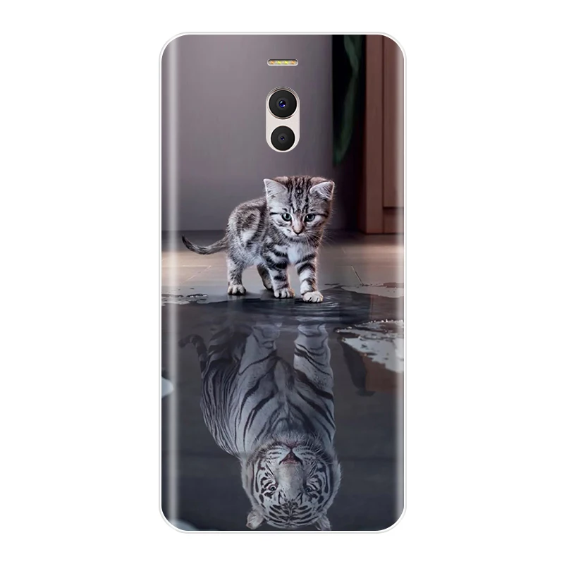 Чехол для Meizu M6 M5 M3 M2 Note Мягкий Силиконовый ТПУ чехол с милым котом M6S M5C M5S M3S M2|Сумки