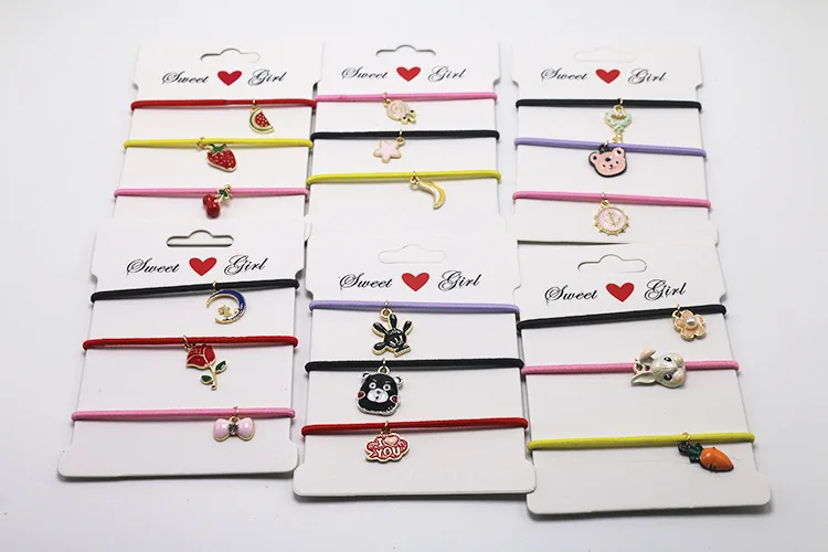 Детская резинка для волос с маленькой подвеской Детские резинки волосы девочек