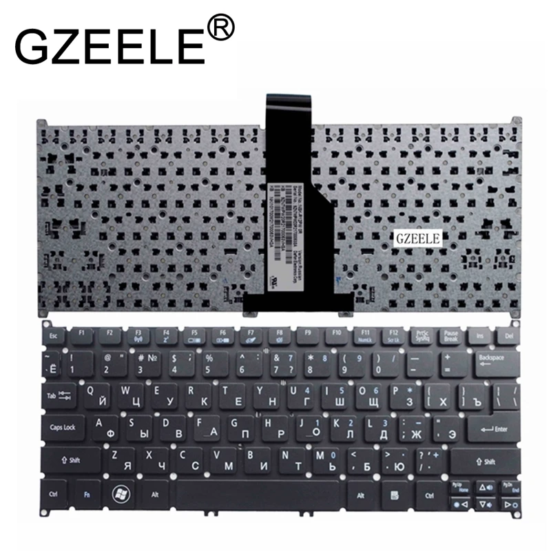 

GZEELE new russian Laptop Keyboard for ACER Aspire ONE B113 725 726 AO765 756 MS2346 V5-131 v5-121 v5-171 RU layout black
