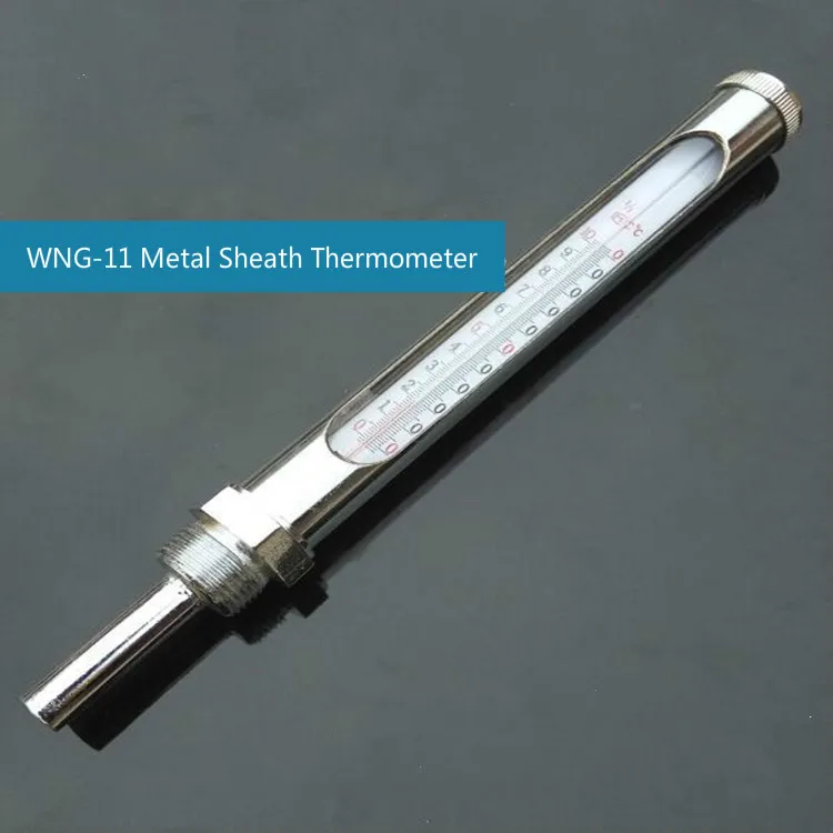WNG-11 304 нержавеющая сталь металлическая втулка термометр нить 3/4 температура 0-100 C для промышленных котельных труб