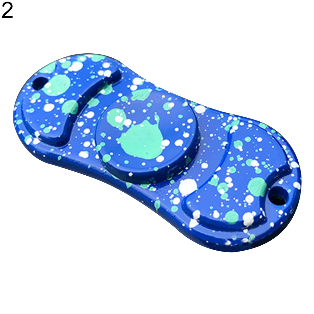 Камуфляж звездное небо сплава ручной Spinner карман Непоседа руку игрушка EDC пальцев