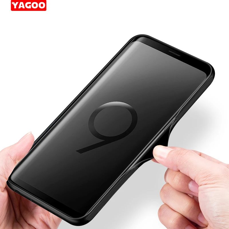 For Samsung Galaxy S9 Plus case Tempered Glass back cover hard ultra thin protective shell for Yagoo |