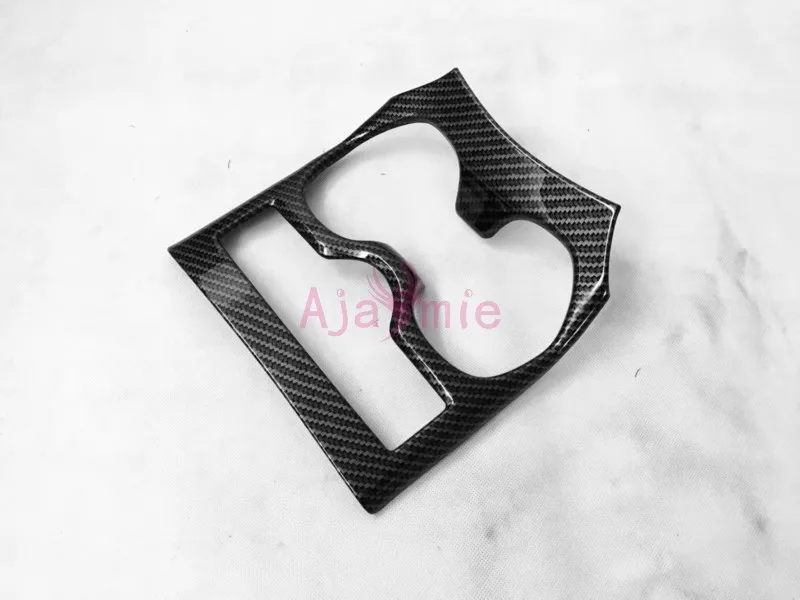 2014-2017 Interior Water Cup Holder Cover Trim Overlay Carbon Fiber 1 pcs Chrome Car Styling For Nissan X-trail Accessories | Автомобили и