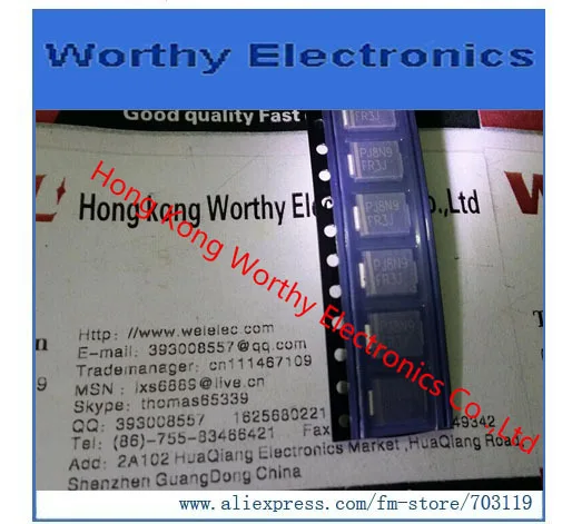 

Free shipping 10PCS/LOT FR3J DIODE GEN PURP 600V 3A DO214AB