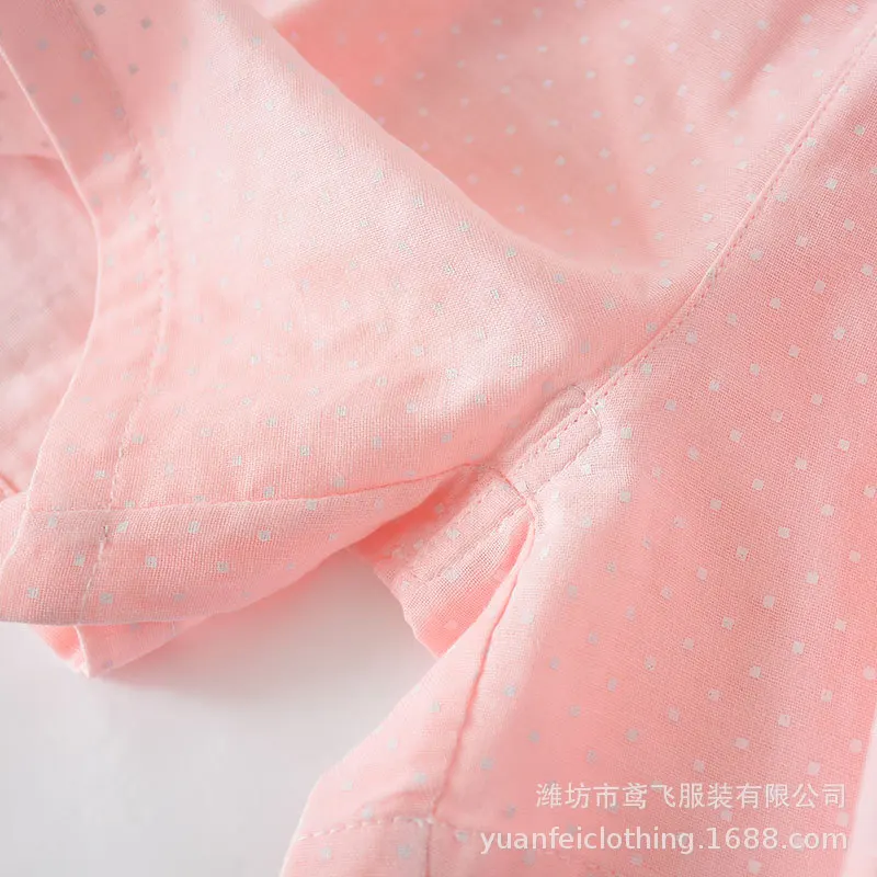 Couples Shorts Thin Pajamas Summer Cotton Double Gauze Printing Leisure Home Sleeping Pants Women and Men Sleep Bottoms