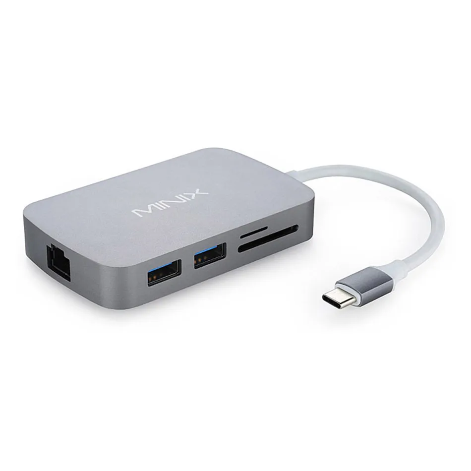 [В Наличии]! MINIX NEO Тип C MAdapter Выход VGA/Gigabit Ethernet/USB3.0 * 2/TF & SD Слот Для Карт Памяти