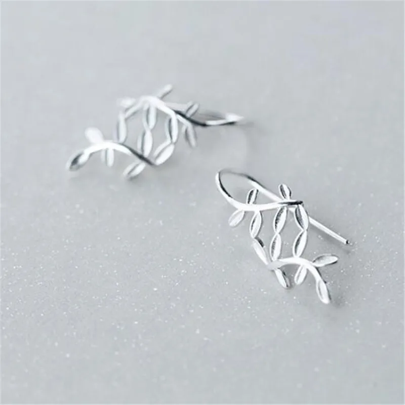 INZATT Real 925 Sterling Silver Leaves Bohemia Dangle Drop Earrings For Women Party Fashion Jewelry Pendientes Mujer Moda 2018 | Украшения