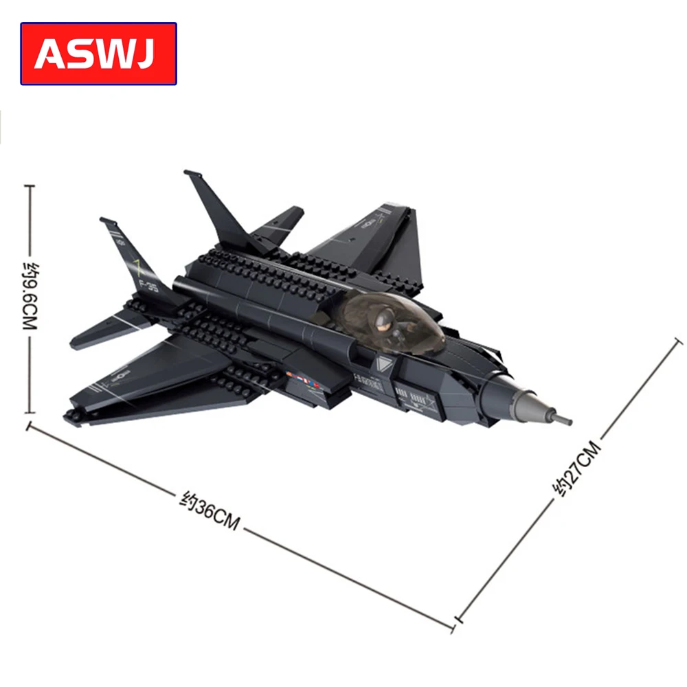 ВВС F117 стелс бомбардировщик строительные блоки самолет F 35 Кирпичи Модель дети
