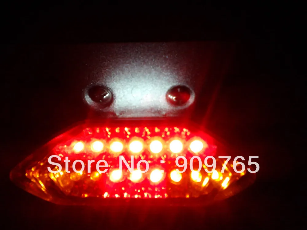 LED чистый сигнал поворота Задний тормоз задний номерной знак держатель для Harley Atv