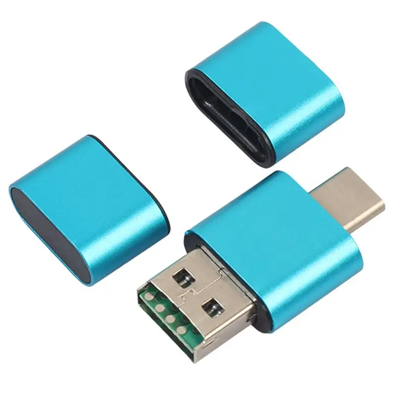 Универсальное устройство для чтения карт OTG Type C 3 в 1 USB 0 Micro комбинированное с 2
