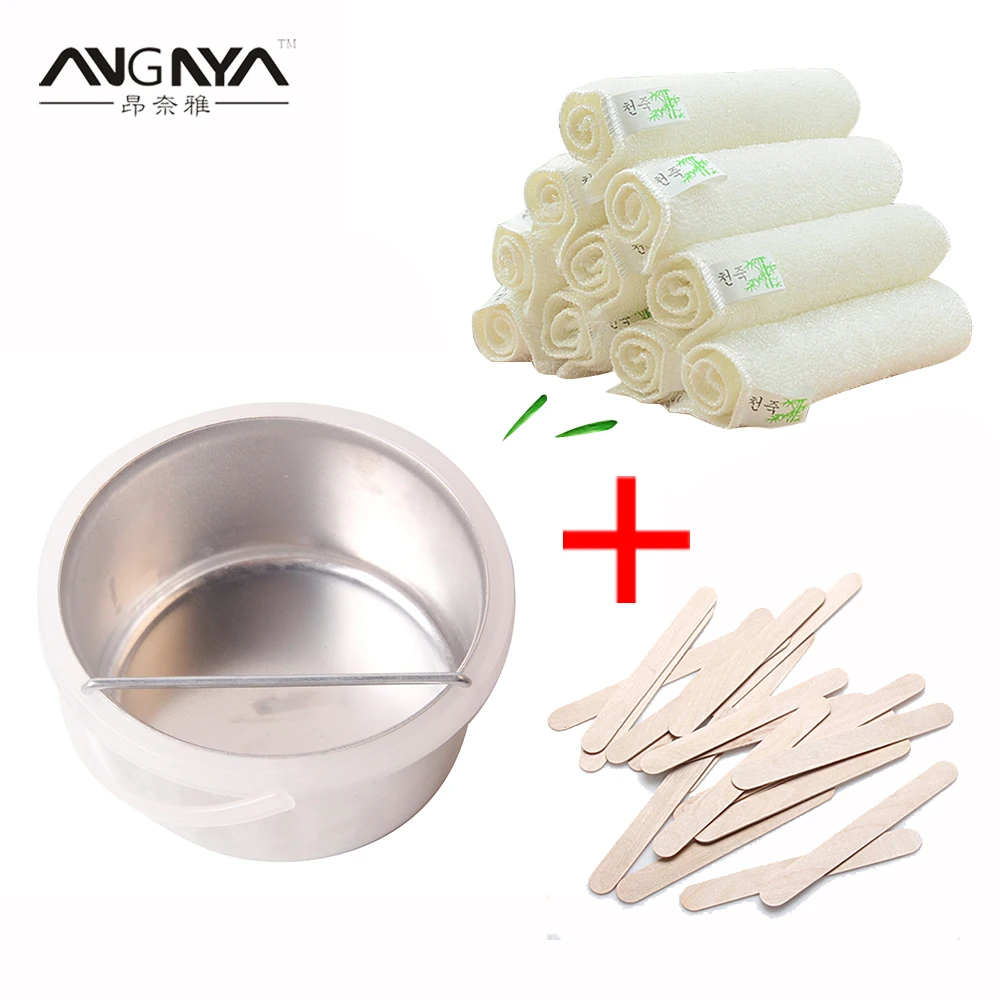 

Warmer Wax Heater Pot Hair Remover Paraffin Wax Machine Depilatory+20*Disposable Sticks+10*Dedicated Bamboo Wash Pot Towel