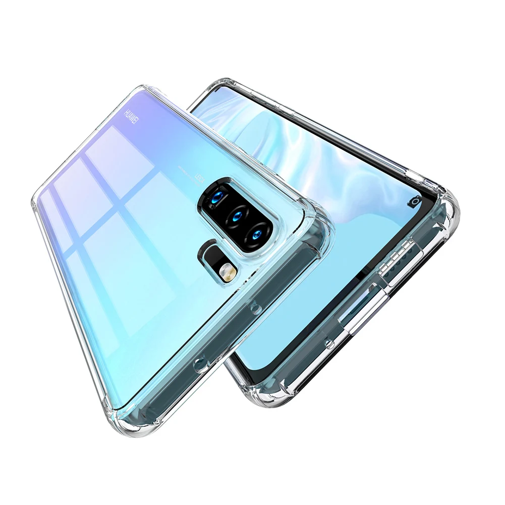 Transparent Silicone Airbag Case for Huawei P30 Pro Soft Full Cover Shell Shockproof Protective Capa Funda |