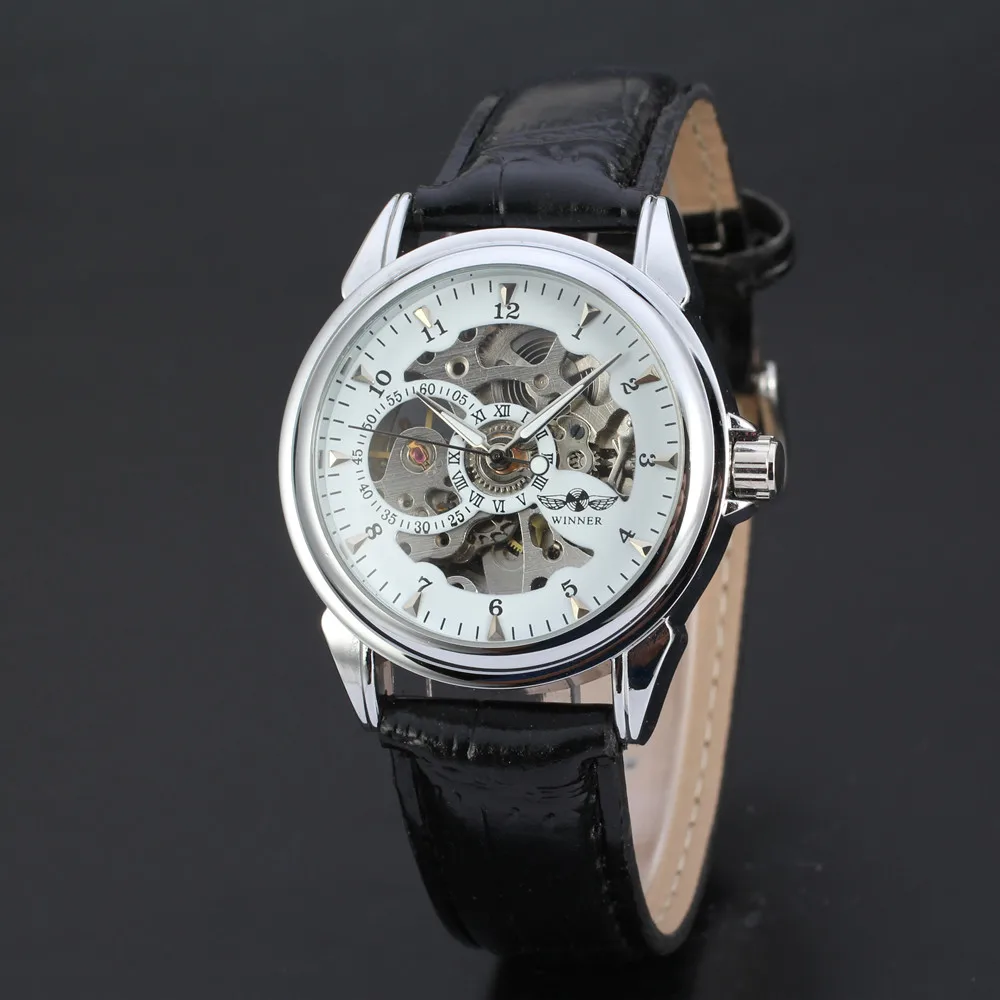 Часы скелетоны WINNER Мужские механические брендовые автоматические Роскошные
