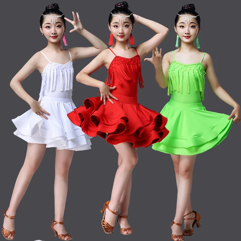 Детская одежда для профессиональных латинских танцев детское платье детская