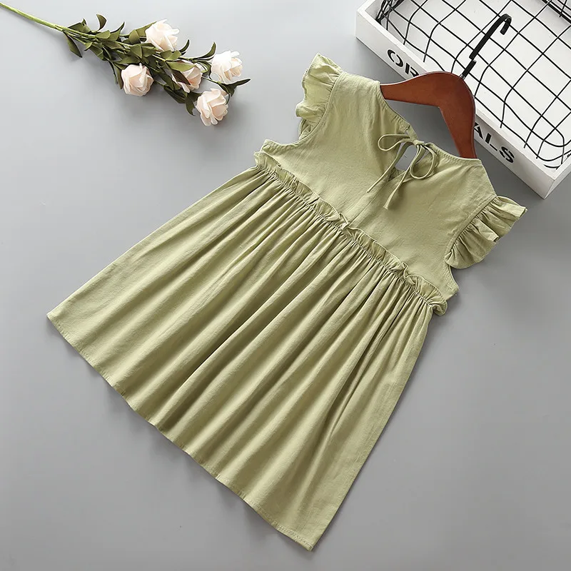 3-7 year High quality girl dress 2019 new summer fashion Draped ruched kid children clothing party formal princess | Детская одежда и